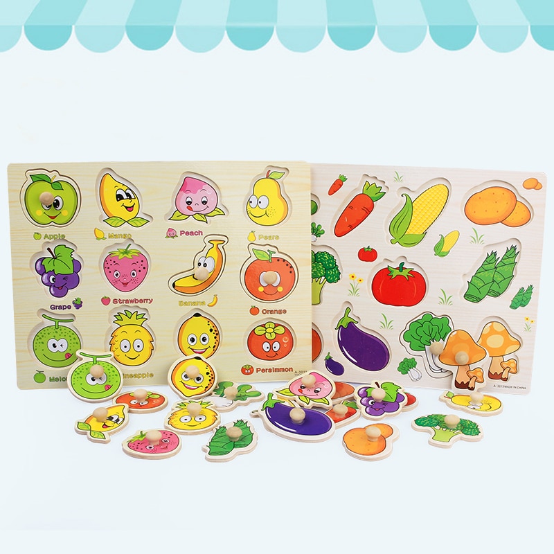 Wooden Baby Toys Puzzle Board Set